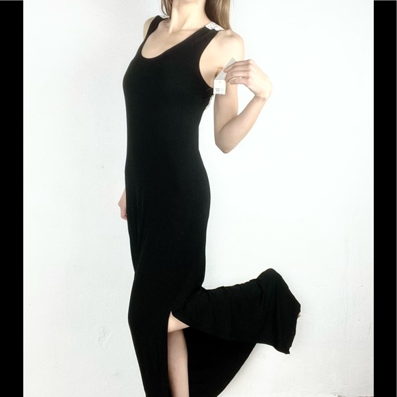 KENNETH COLE REACTION | 🖤🤍Lace Back Long Slit Side Maxi Dress - Picture 4 of 12